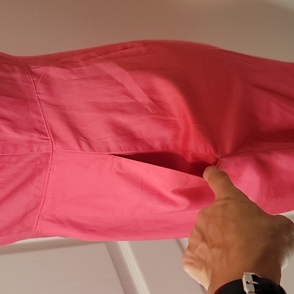 BB Dakota, Hot Pink Size 4, Barbiecore Fitted Dress, Full Zip Front Closure, EUC - Picture 3 of 11